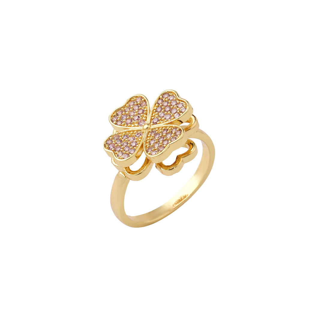 Sariah Spinner Floral Mauve Ring