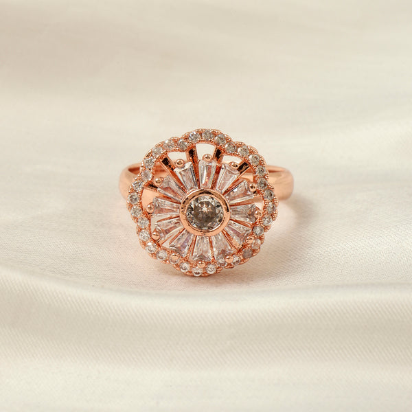Elio Spinner Crystal Spinner Ring