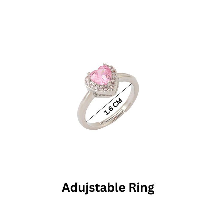 Anea Pink Heart Ring