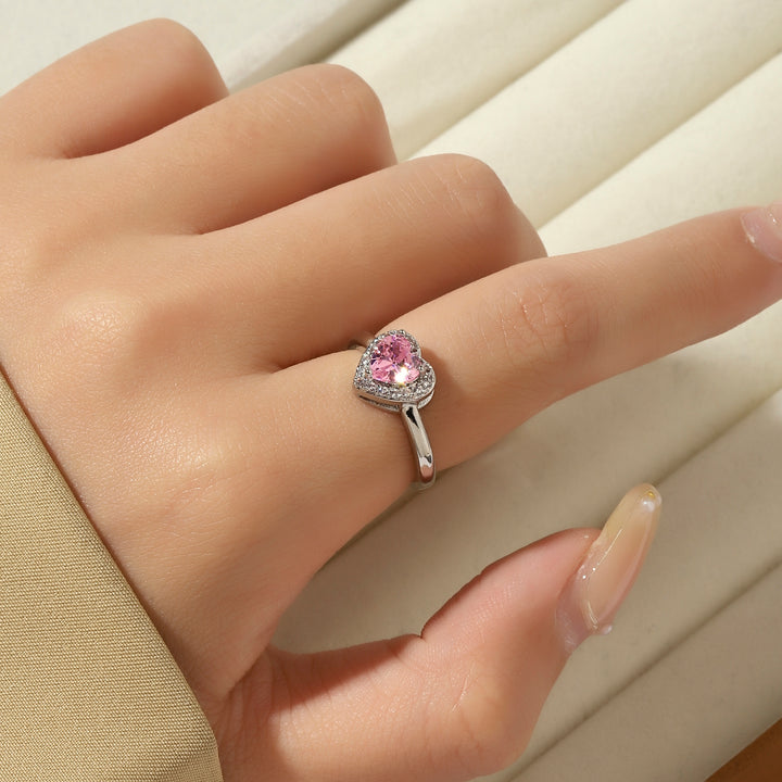 Anea Pink Heart Ring