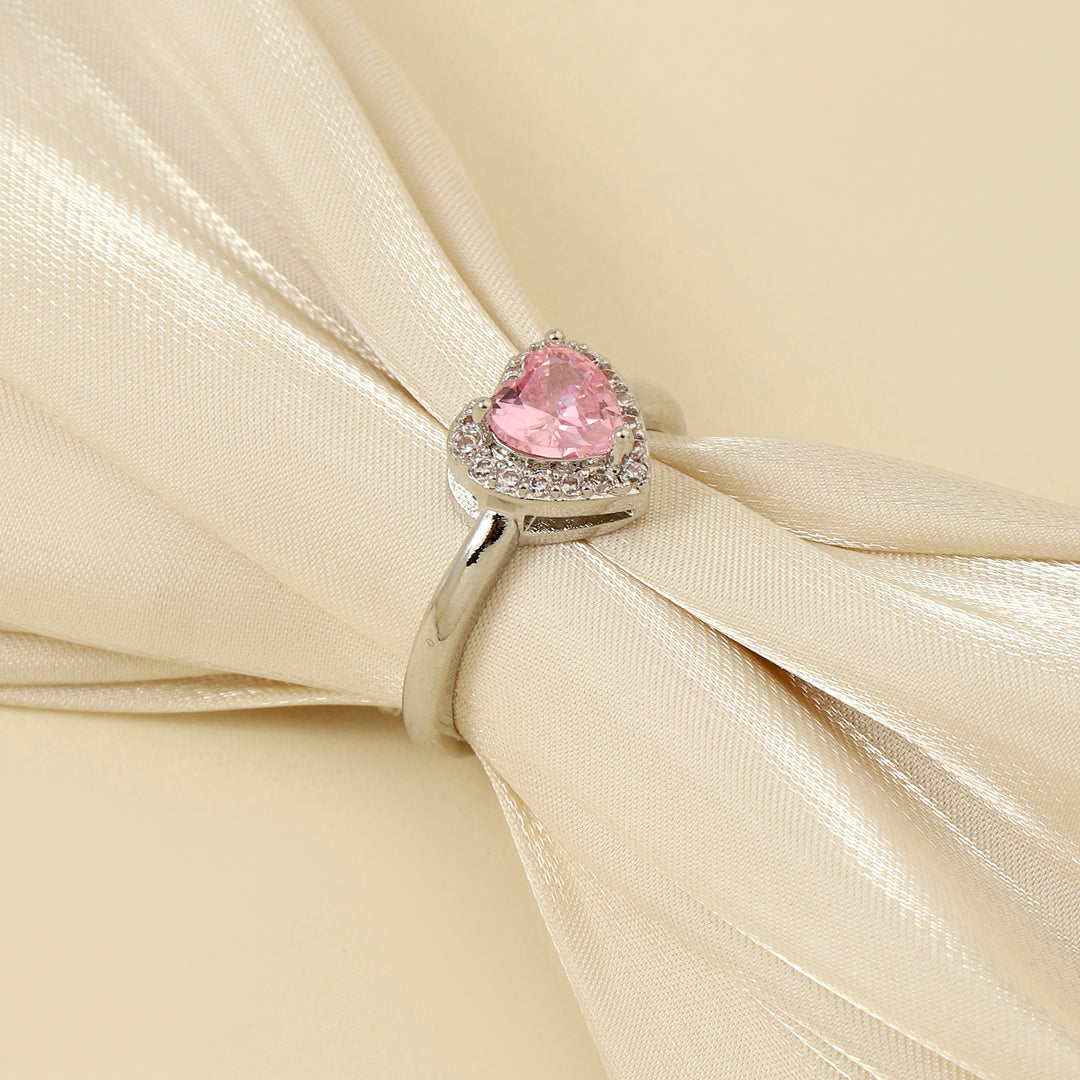 Anea Pink Heart Ring