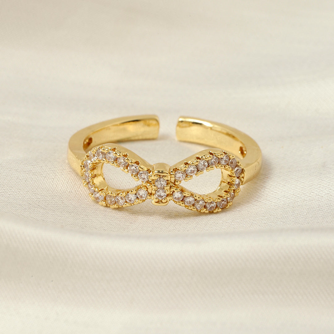 Twyla Inifinity Gold Ring - Salty Accessories