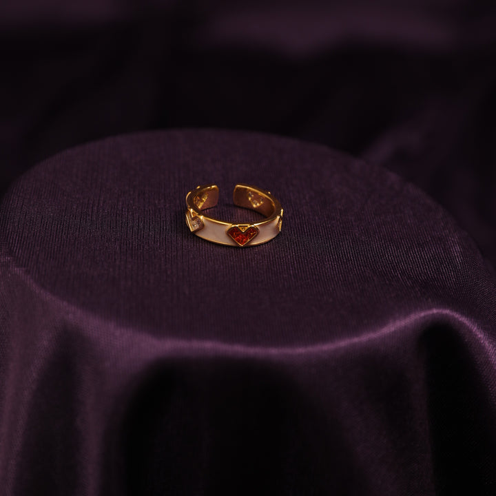 Alamea Hearts Gold RIng - Salty Accessories