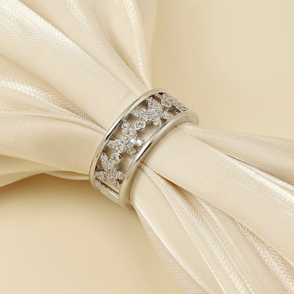 Callista Broad Silver Ring