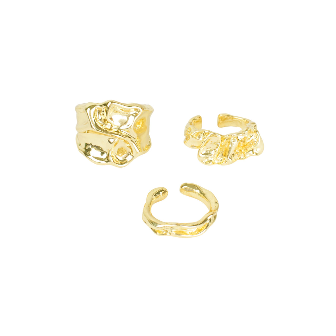 Elegance Gold Chunky Design Ring