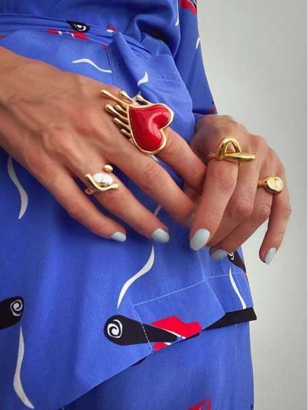 Burning Red Heart Ring - Salty Accessories