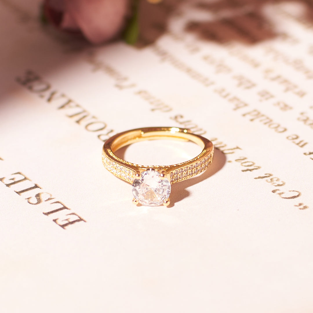 Elegant Gold Promise Ring