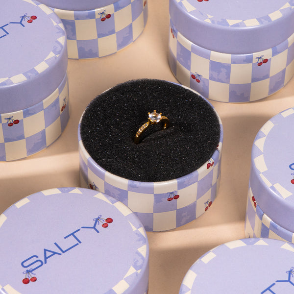Gold-Tone Engagement Ring