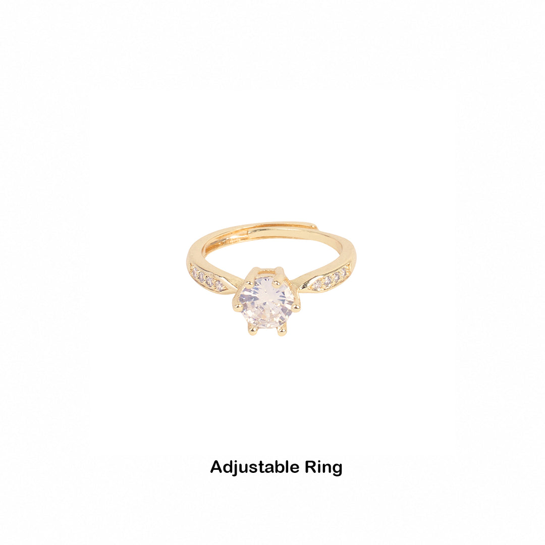Gold-Tone Engagement Ring