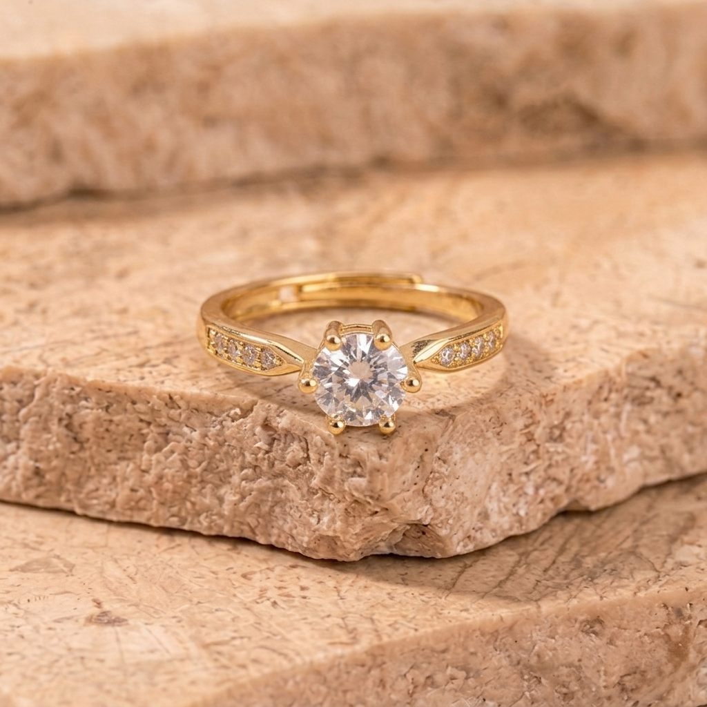 Gold-Tone Engagement Ring