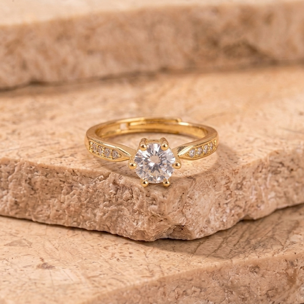 Gold-Tone Engagement Ring