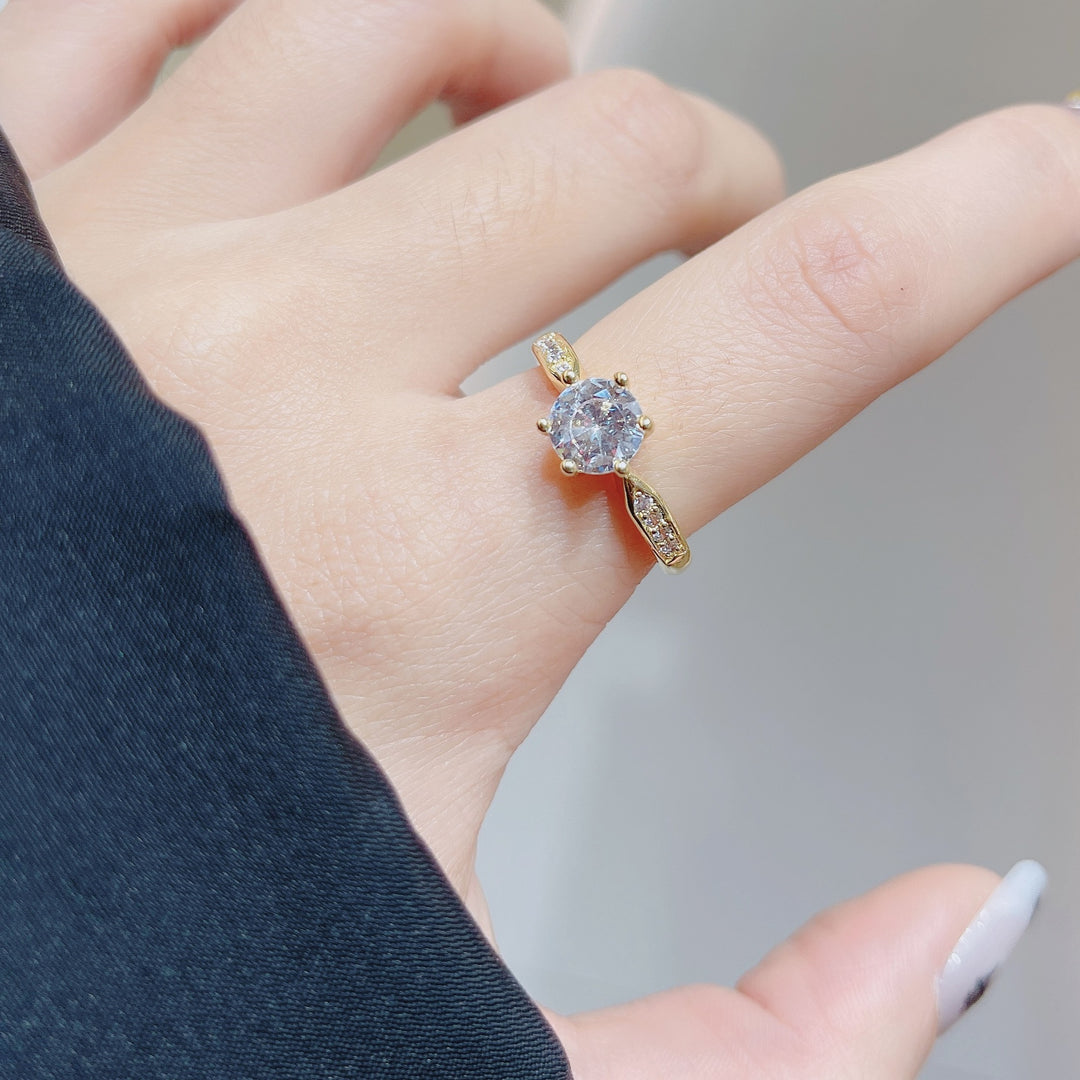 Gold-Tone Engagement Ring