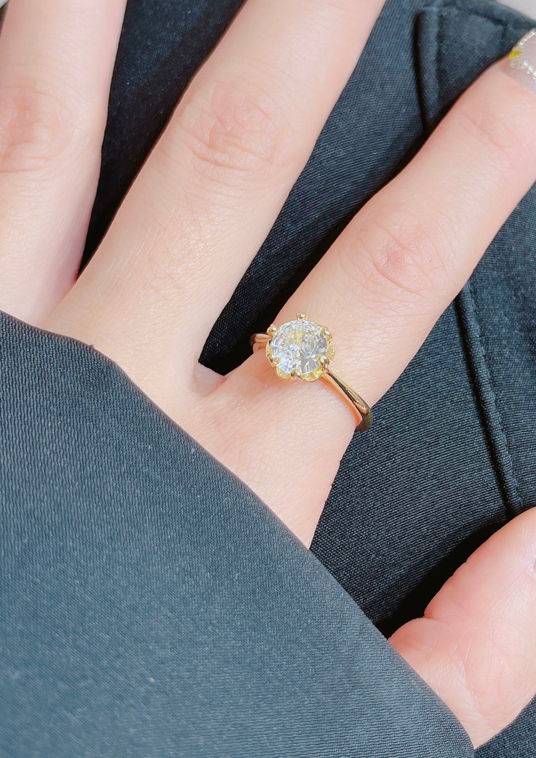 Timeless Gold-Tone Engagement Ring