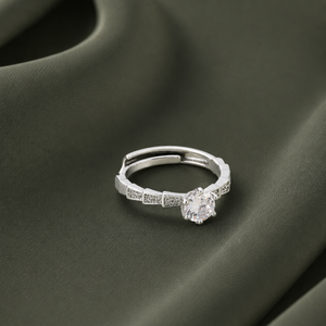 Silver Diamond Ring