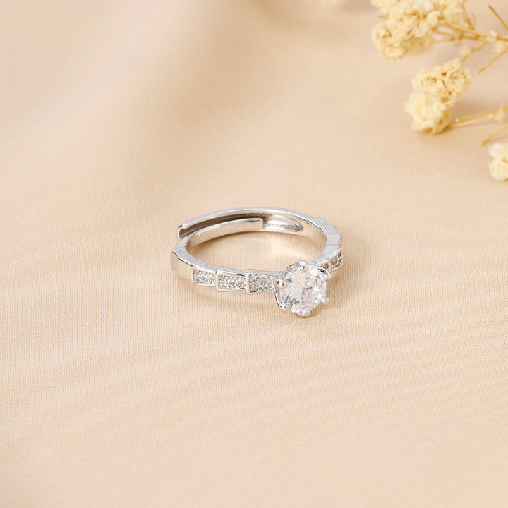 Silver Diamond Ring