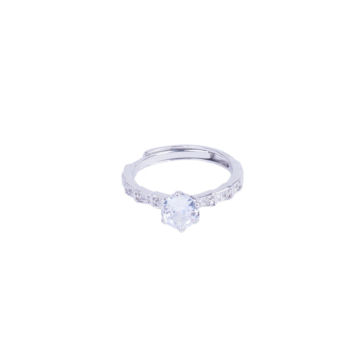 Silver Diamond Ring