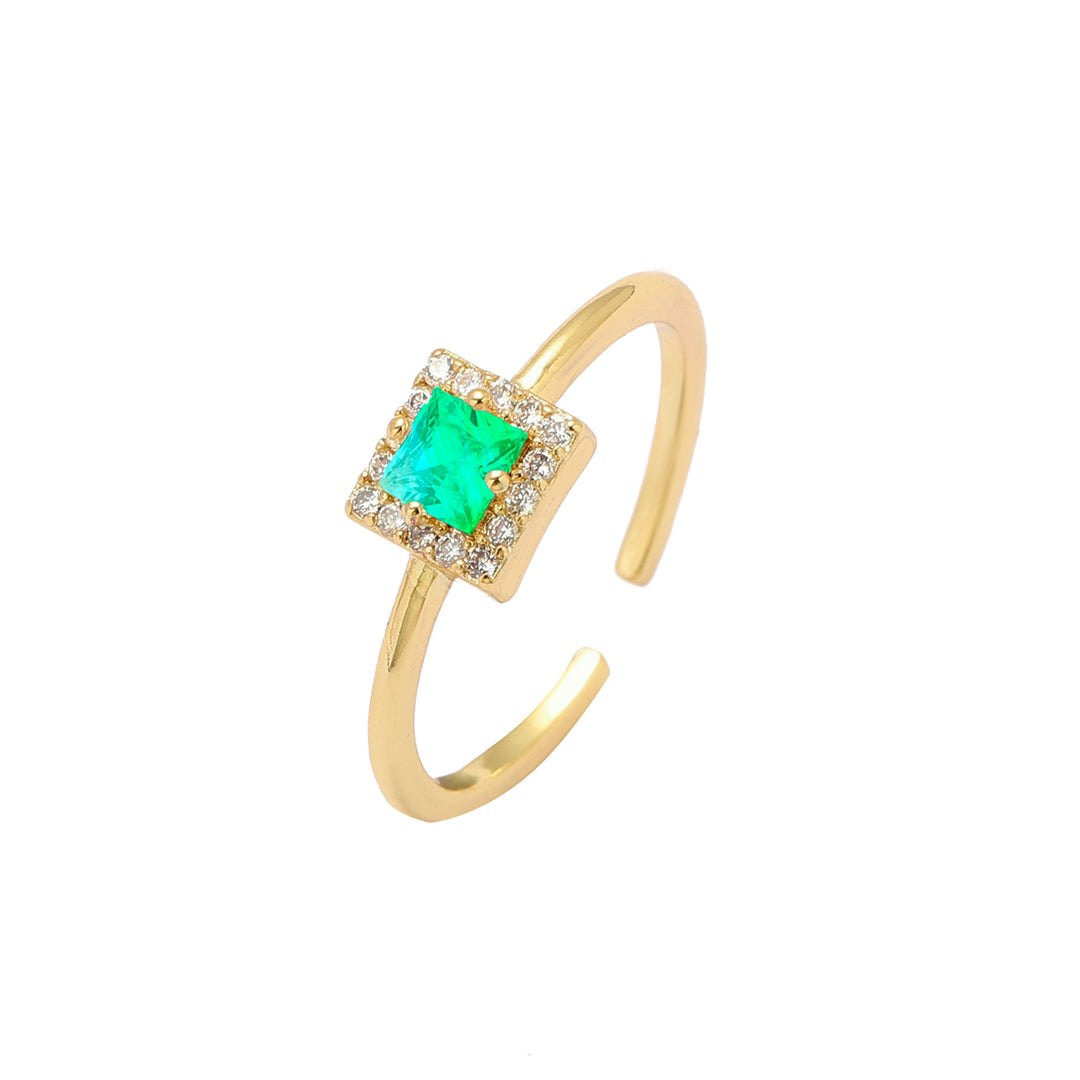 Sophisticated Square Emerald Ring