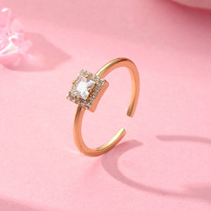 Sophisticated Square Stone Ring - Salty Accessories