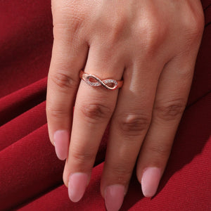 Boundless Infinity White Loop Ring - Salty Accessories