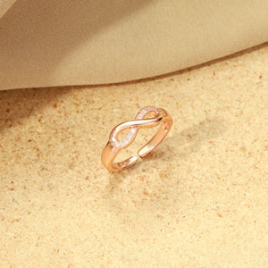 Boundless Infinity White Loop Ring