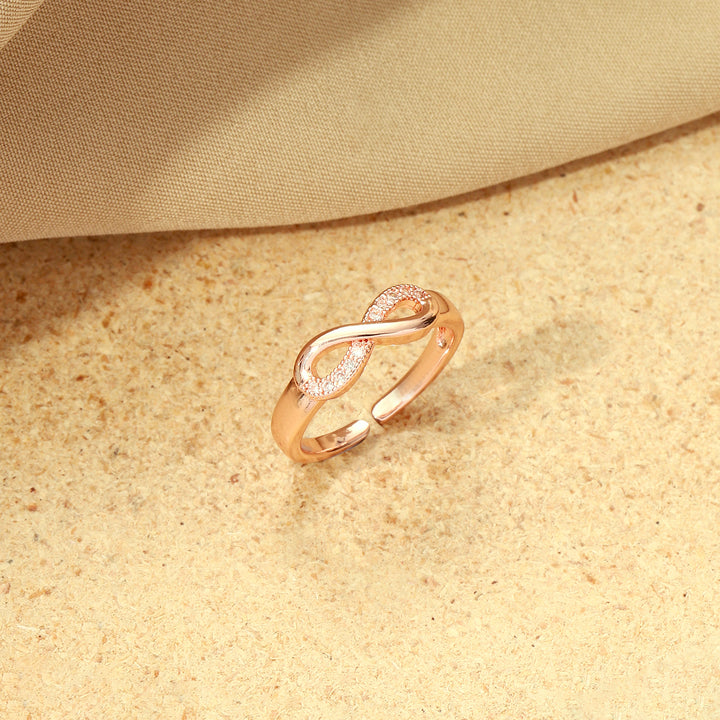 Boundless Infinity White Loop Ring