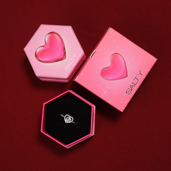 Posy Diamond Ring With Valentine Box