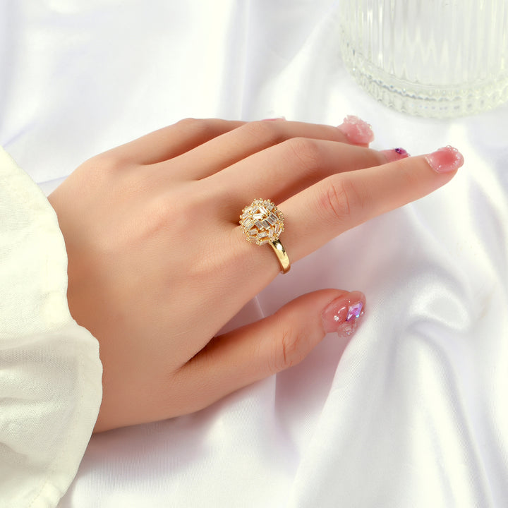 Glittering Grace Ring-Gold