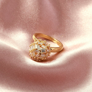 Glittering Grace Ring-Gold - Salty Accessories