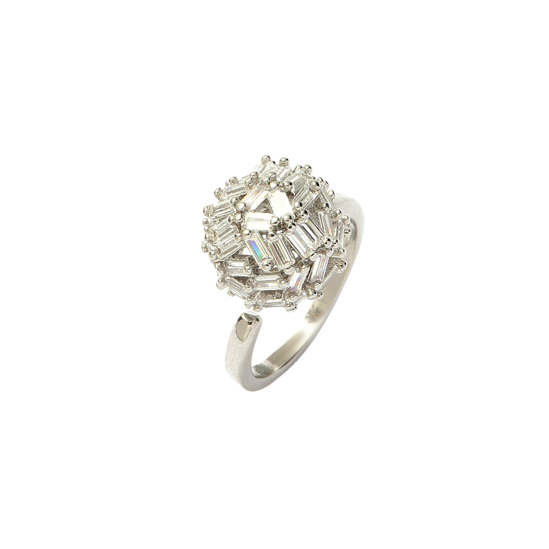 Glittering Grace Ring-Silver