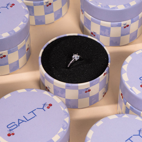 Luster Silver Promise Ring