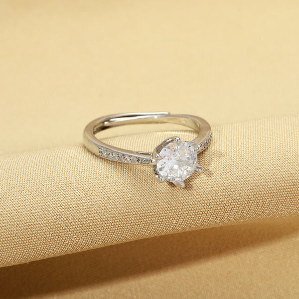 Luster Silver Promise Ring