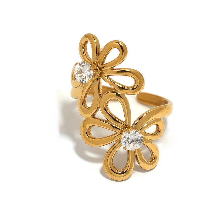 Blooming Besties Crystal Flower Ring
