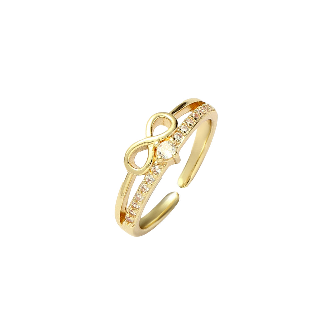 Golden Love Infinity Ring