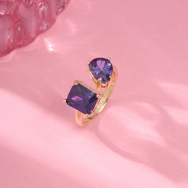 Plum Bliss Toi-et-Moi Ring