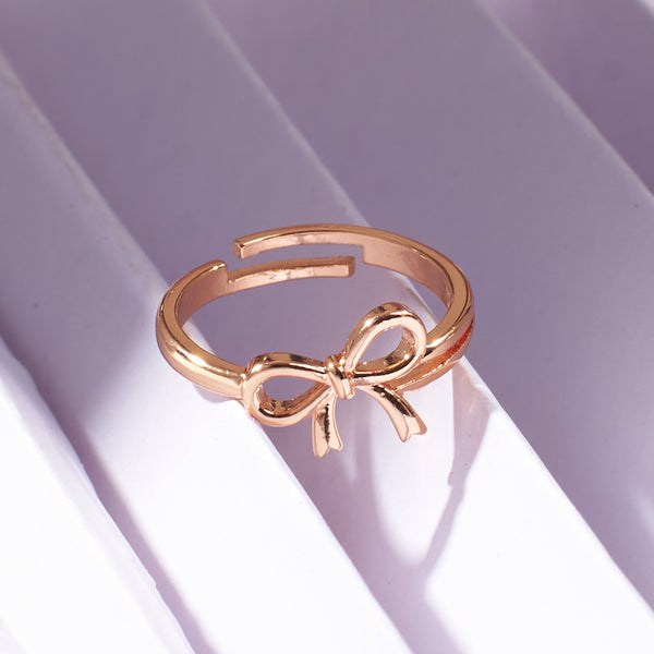 Pookie Bow RoseGold Ring