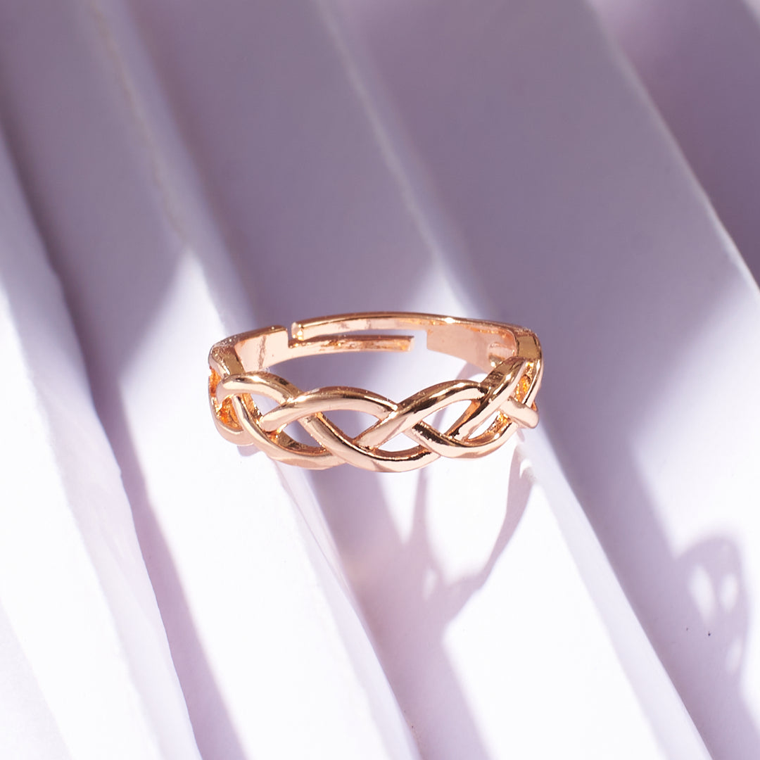 Never ending Infinity RoseGold Ring