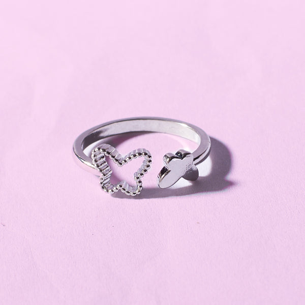 Little Butterflies Silver Ring