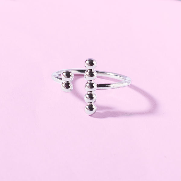 The Matching Dots Silver Ring