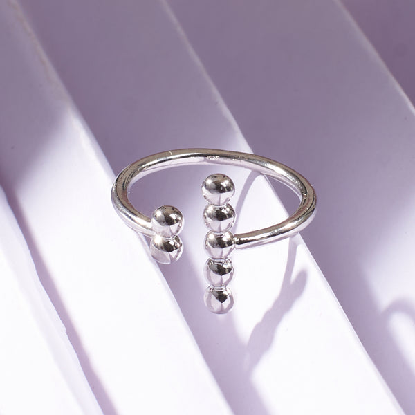 The Matching Dots Silver Ring