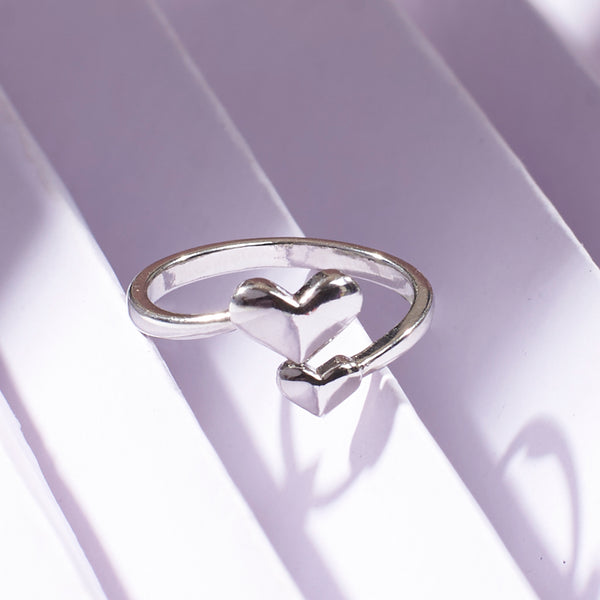 Heart Talks Silver Ring