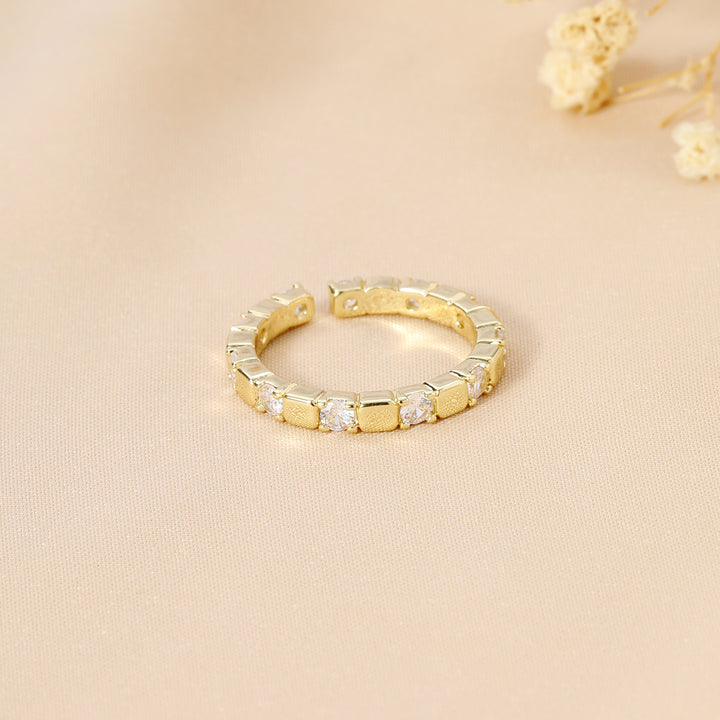 Golden Multi Stone Ring