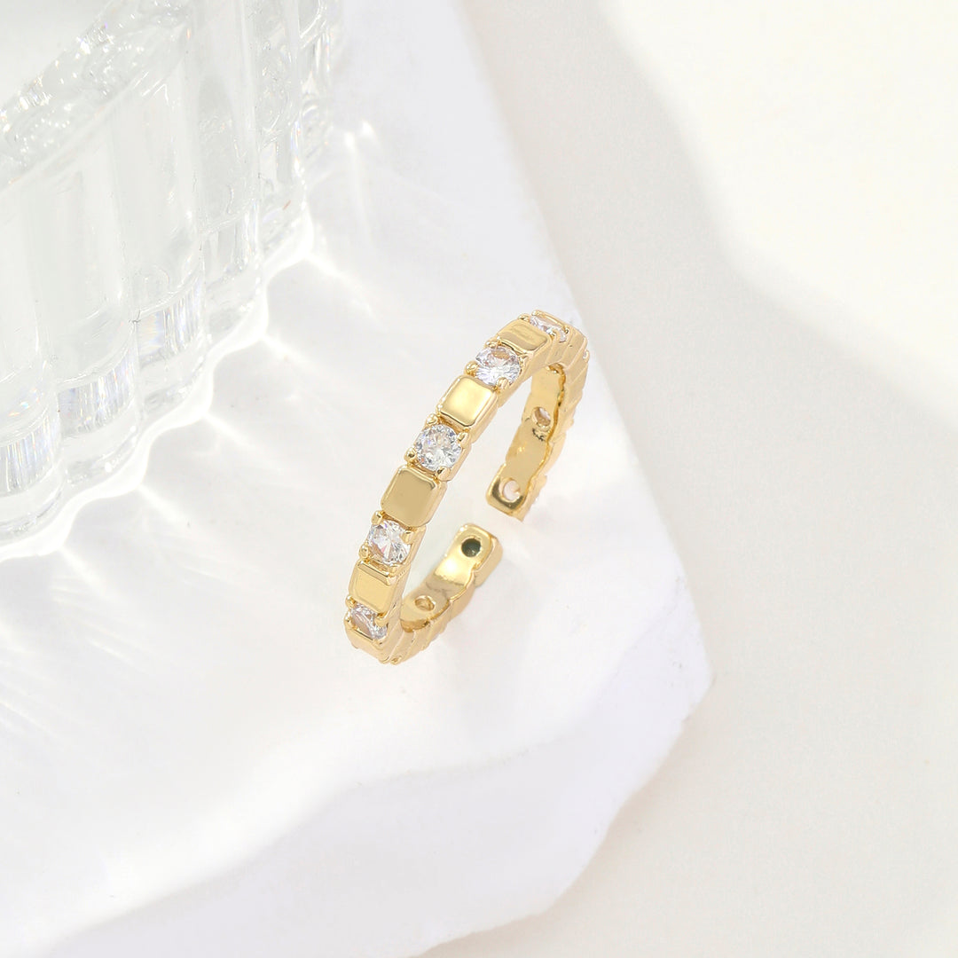 Golden Multi Stone Ring