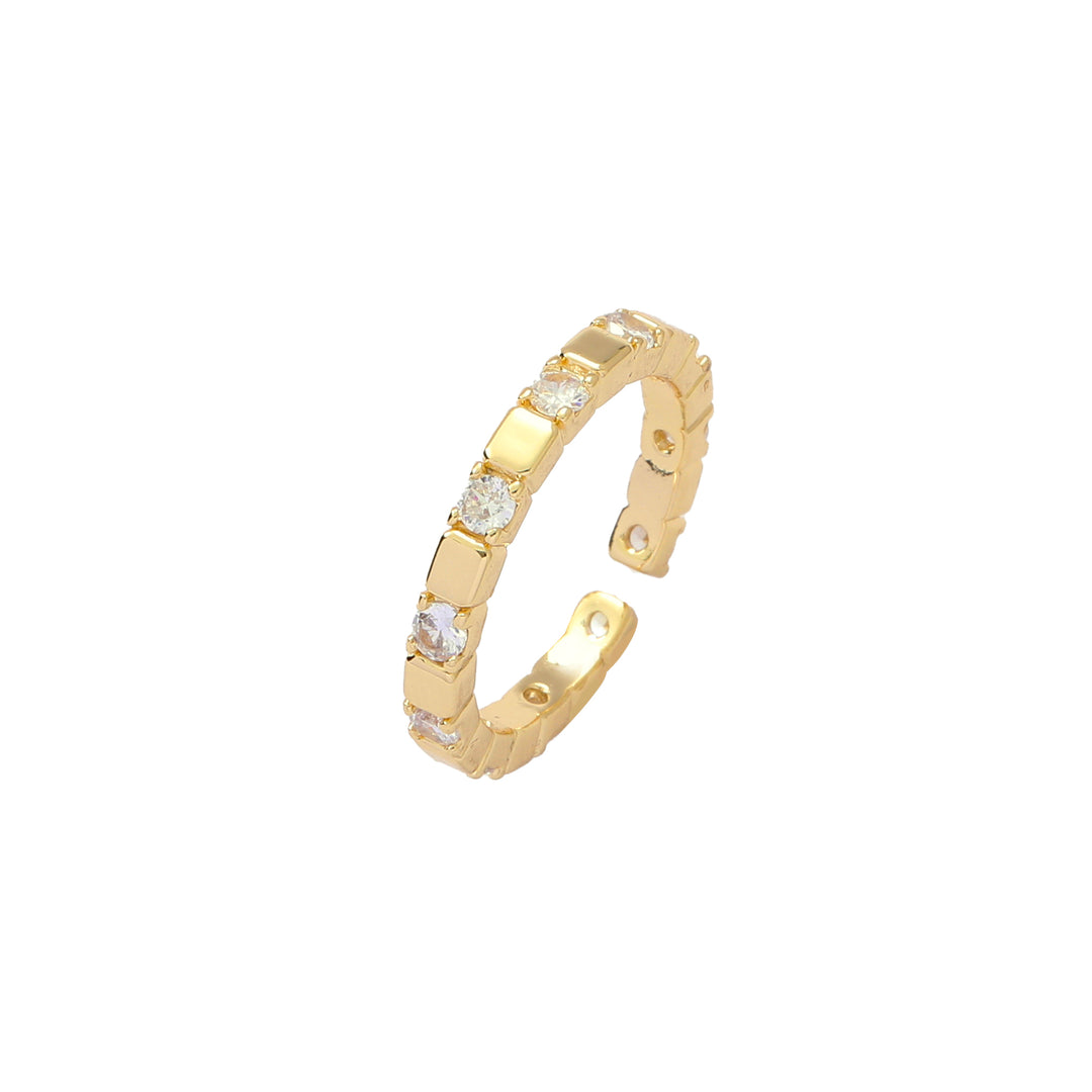 Golden Multi Stone Ring