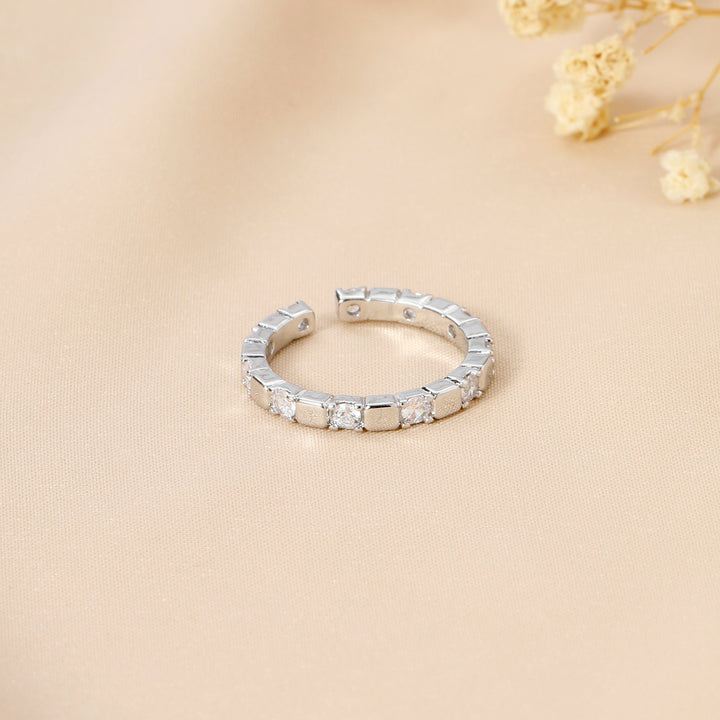 Silver Multi Stone Ring