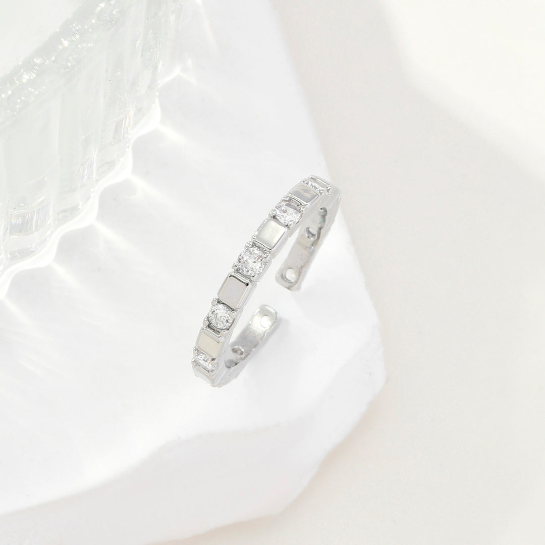 Silver Multi Stone Ring