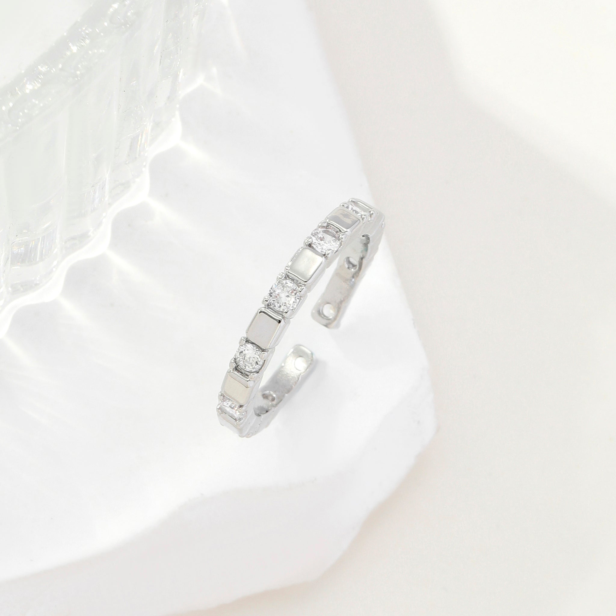 Silver Multi Stone Ring