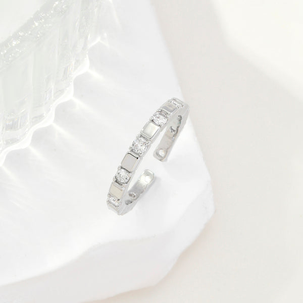 Silver Multi Stone Ring