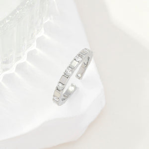 Silver Multi Stone Ring