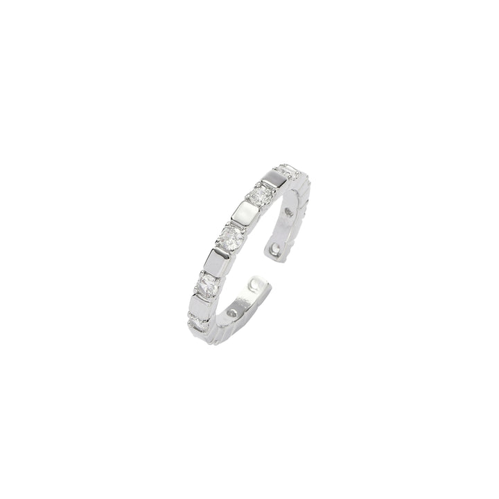 Silver Multi Stone Ring