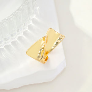 Gilded Statement Curve Ring